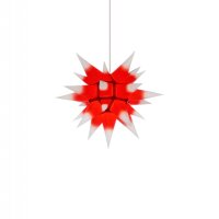 Herrnhut christmas star I4 white with red core