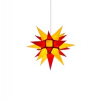 Herrnhut christmas star I4 yellow/red