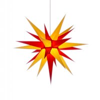 Herrnhut christmas star yellow/red with lighting