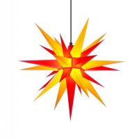 Herrnhuter Weihnachtsstern A7 gelb / rot aus Kunststoff