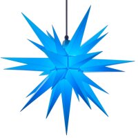 Herrnhuter Weihnachtsstern A7 blau aus Kunststoff