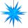 Herrnhuter Weihnachtsstern A7 blau aus Kunststoff