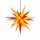 Herrnut christmas star A7 yellow/red with lighting