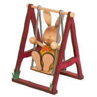 Kuhnert easter bunny Stupsi on the swing