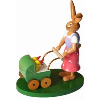 Holzkunst Gahlenz rabbit woman with carriage