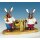 Knuth Neuber rabbit couple on base big colored