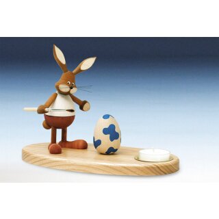 Knuth Neuber tealight holder rabbit standing colored