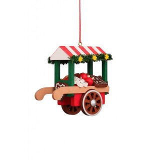 Christian Ulbricht tree decoration market cart with gingerbread