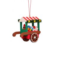 Christian Ulbricht tree decoration market cart with toys