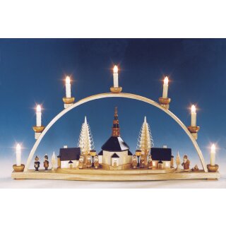 Knuth Neuber candle arch church with lighted lanterns