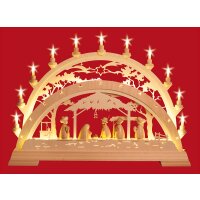 Taulin candle arch Pinie Holy Family with kings