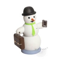 Kuhnert Smoker snowman with tie and briefcase