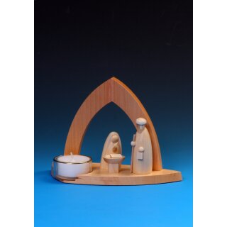 Emil Schalling candlestick arch with Holy Family