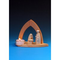 Emil Schalling candlestick arch with Holy Family