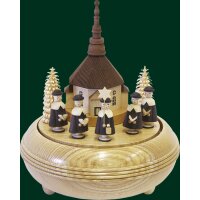 Richard Glässer music box church of Seiffen with...