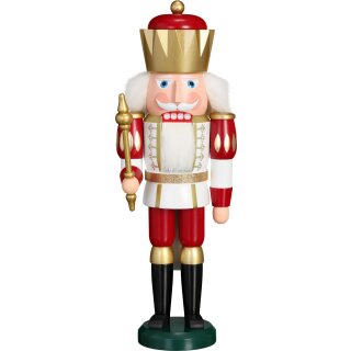 Seiffener Volkskunst eG nutcracker king white/red