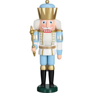 Seiffener Volkskunst eG nutcracker king white/blue