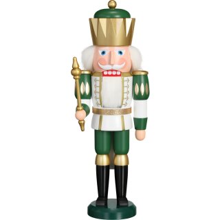 Seiffener Volkskunst eG nutcracker king white/green