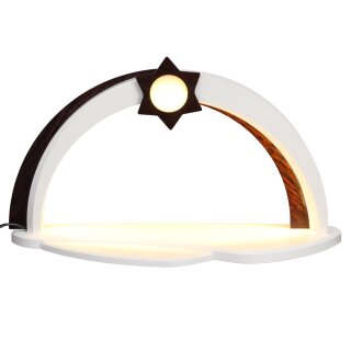 Zeidler LED-Design Lichterbogen weiß Applikation wenge