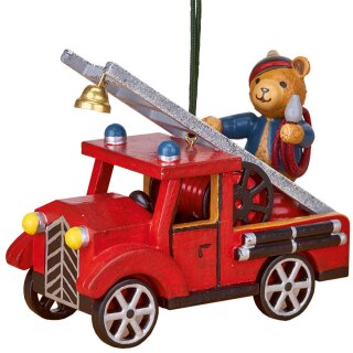 Hubrig Baumbehang Feuerwehr mit Teddy