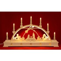 Seidel Schwibbogen Christi Geburt mit Sockel - LED...