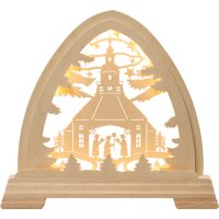 Taulin gotischer Bogen Seiffener Kirche - mit LED Band
