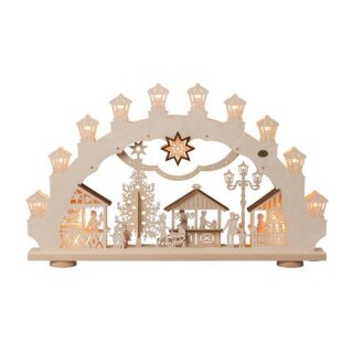 Saico 3D-Lichterbogen Weihnachtsmarkt