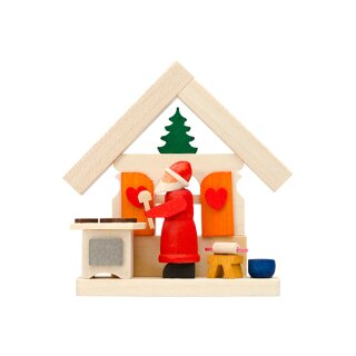 Graupner Baumbehang Haus Weihnachtsmann mit Weihnachtsbäckerei