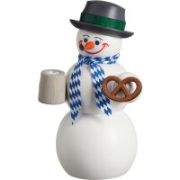Räuchermann Schneemann Bayer der Seiffener...