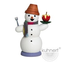 Kuhnert Räuchermann Schneemann mit Bratapfel