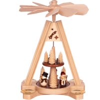 Saico table pyramid with winter kids for 3 tealights