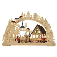 RATAGS Schwibbogen Weihnachtsmannwerkstatt klein