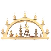 Wagner candle arch junior, solid wood - electric