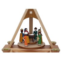 Knuth Neuber Tischpyramide Christi Geburt bunt