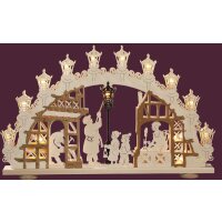 Saico candle arch lamp man 3D