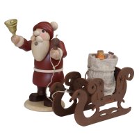 Zeidler Räuchermann Weihnachtsmann mit Schlitten