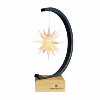 Herrnhuter Metall Sternenbogen anthrazit mit weißem Stern