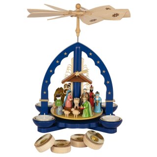 Richard Glässer Pyramide Heilige Drei Könige blau
