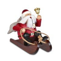 KWO Räuchermann Santa Claus mit Schlitten