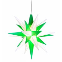 Herrnhuter Weihnachtsstern grün/weiß aus...