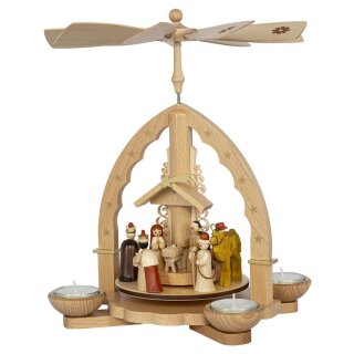 Richard Glässer Tischpyramide Christi Geburt natur