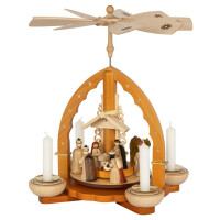Richard Glässer Tischpyramide Christi Geburt natur