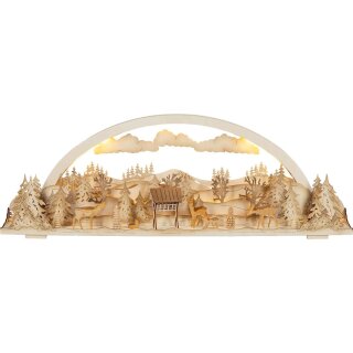Tietze LED Lichterbogen Diorama-Leuchte Wildfütterung