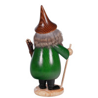 DWU Räuchermann Wurzelzwerg grün Hut braun