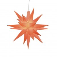 Herrnhuter Weihnachtsstern apricot aus Kunststoff Ø 8cm - Jahresedition 2026