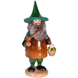 DWU Räuchermann Wichtel Kräutersammler braun