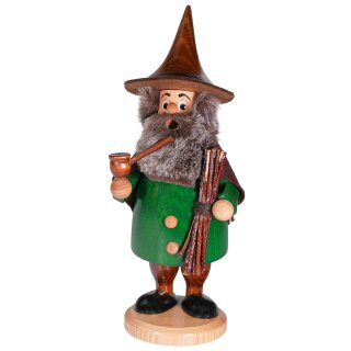 DWU Räuchermann Wichtel Reisigsammler grün