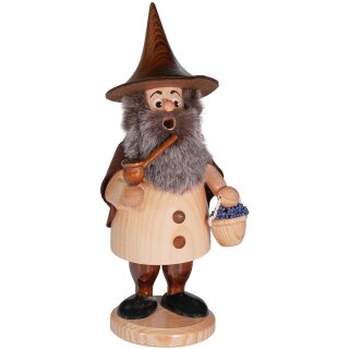 DWU Räuchermann Wichtel Blaubeersammler natur