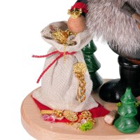 DWU Räuchermann Räuberwichtel mit Goldsack schwarz