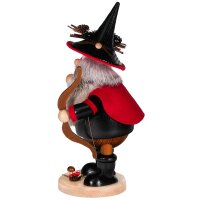 DWU Räuchermann Räuberwichtel mit Bogen schwarz